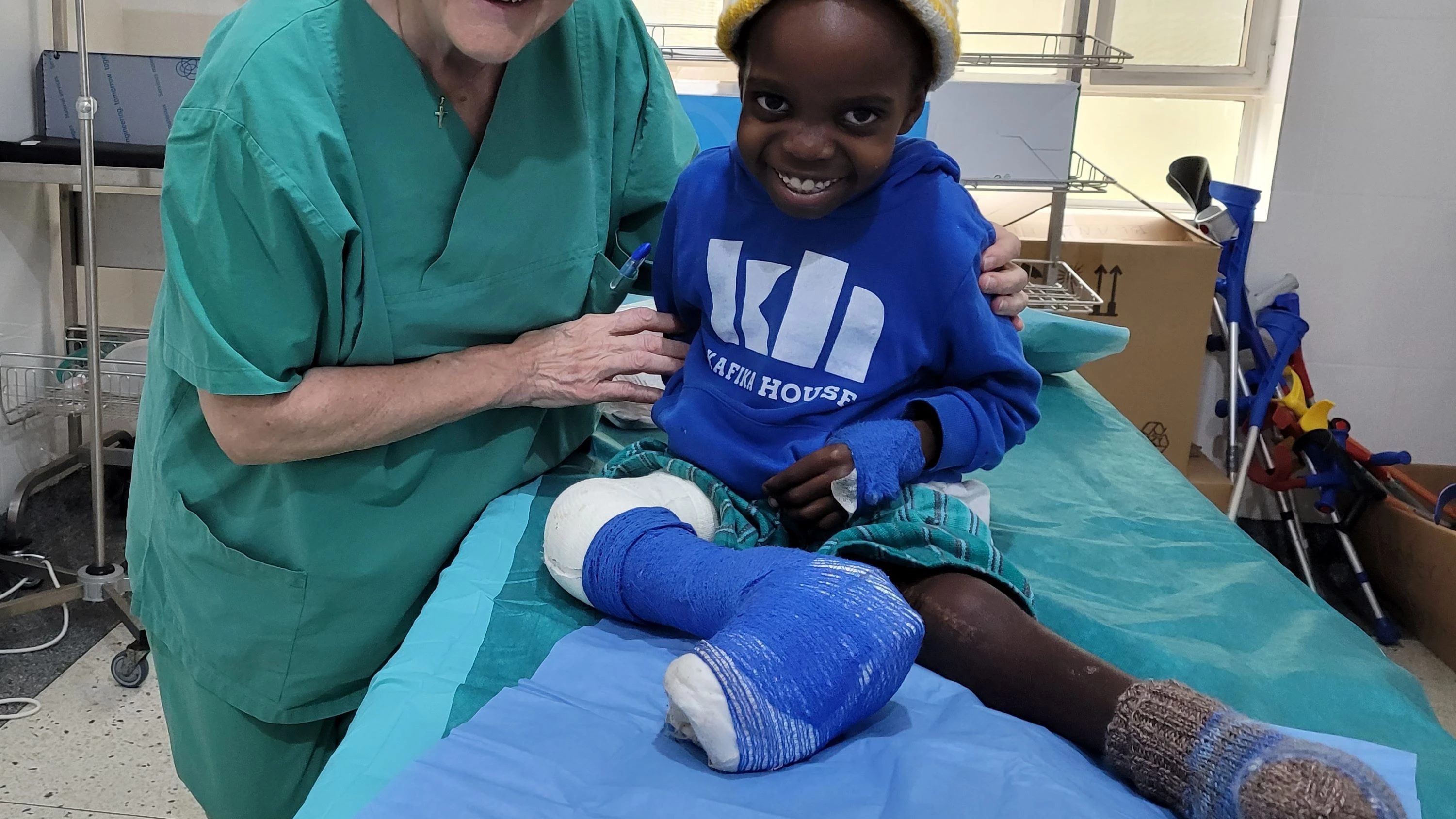 Dr. Schraml mit Grace