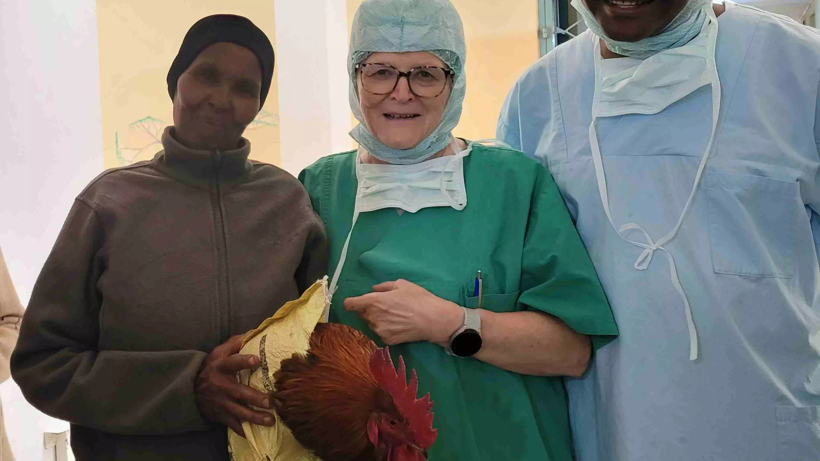 Hahn als Dank fuer Fr. Dr. Schraml